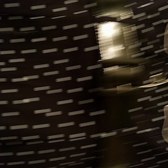 Black with whit poka dot blouse and patent belt - Picture 4 of 6